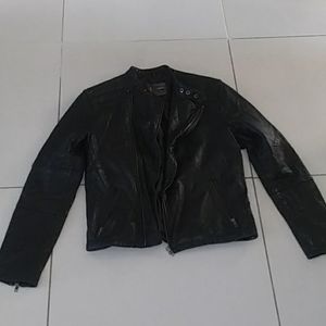 Soft Black Leather Moto Jacket